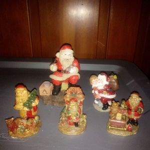 Lot is small country Santa figures